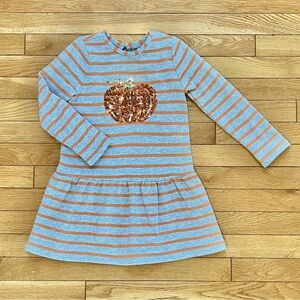 🎃Gymboree size 5 cute pumpkin striped dress!